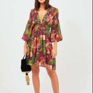 NWT Farm Rio Purple Fruit Floral Dress small size